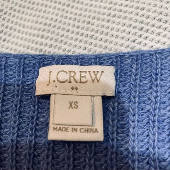 J. CREW Cerulean Blue V-neck Long-sleeve Sweater size XS - Picture 7 of 7